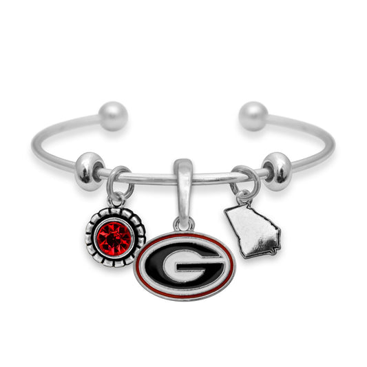 University of Georgia Logo Cuff Bracelet - Officially Licensed