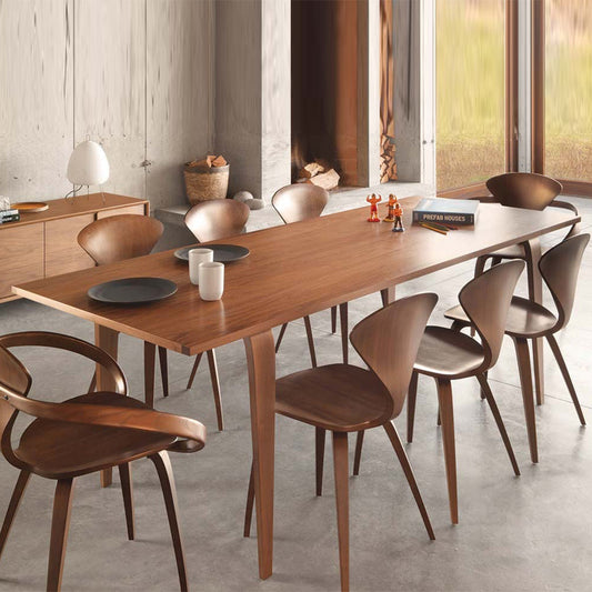 American-Made Cherner Walnut Scandinavian Rectangular Dining Table