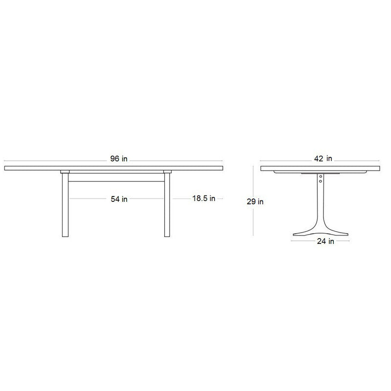 Paxton Straight Edge Dining Table