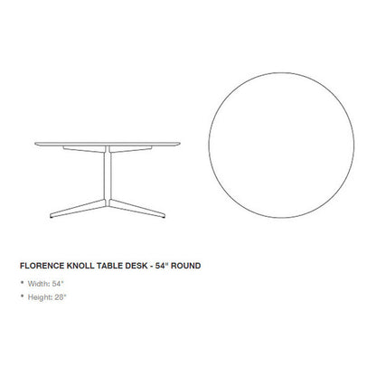 Florence Knoll Round Table Desk