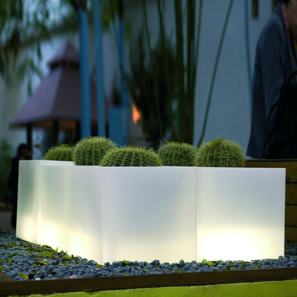 Illuminated Cube Planter