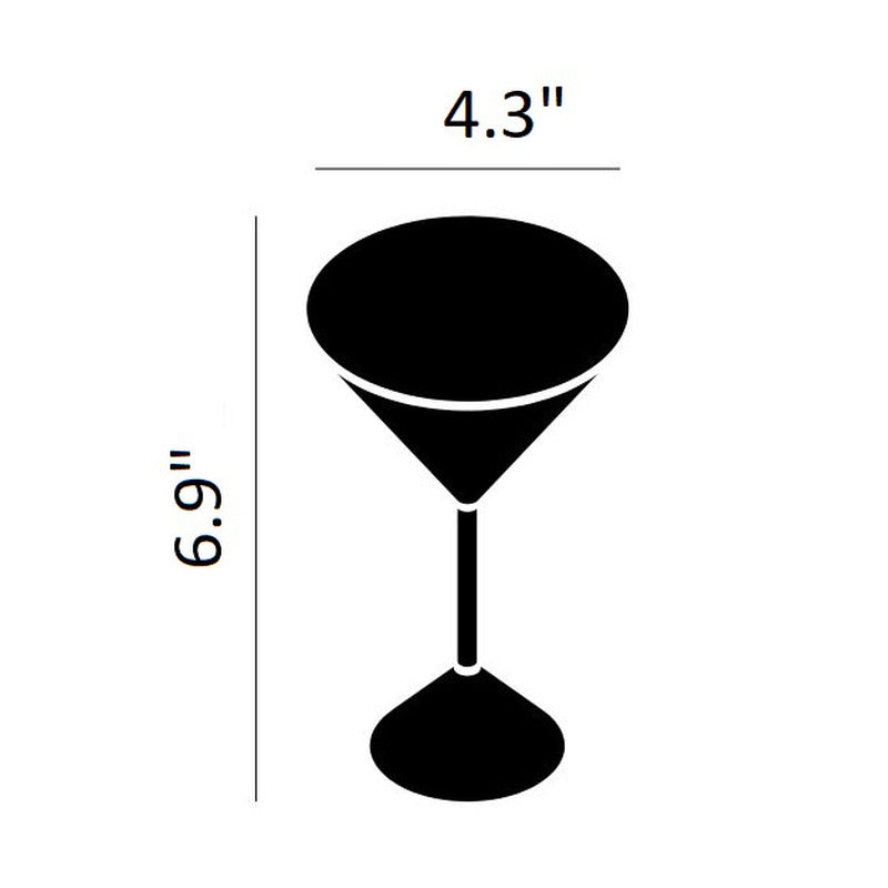 Plum Martini Glasses (Set of 2)