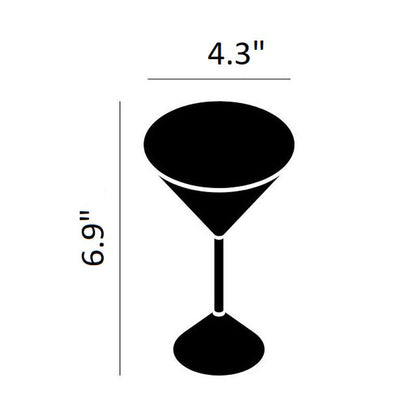 Plum Martini Glasses (Set of 2)