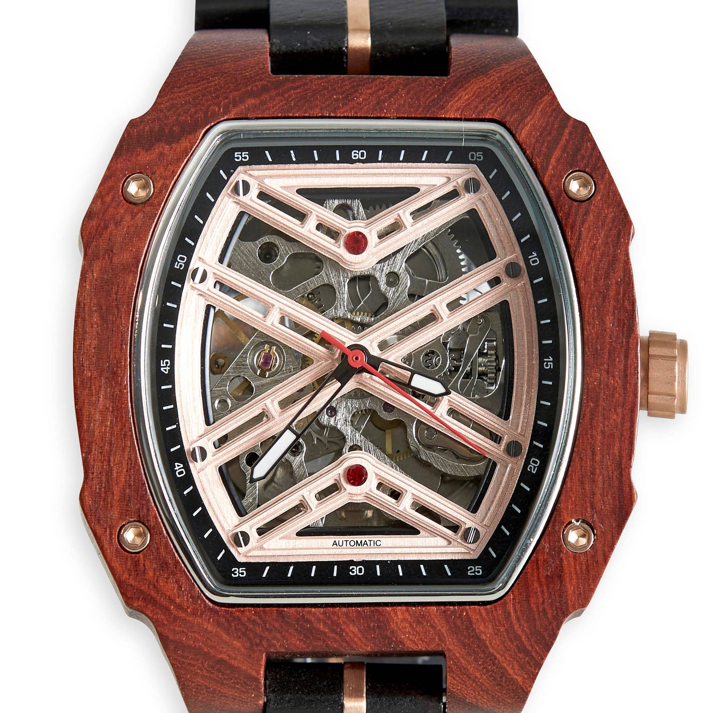 The Mahogany - Handmade Natural Wood Wristwatch