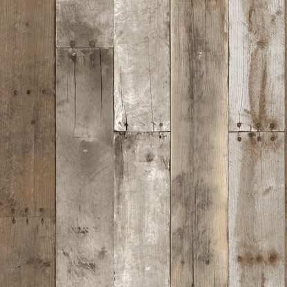 Repurposed Wood Removable Wallpaper