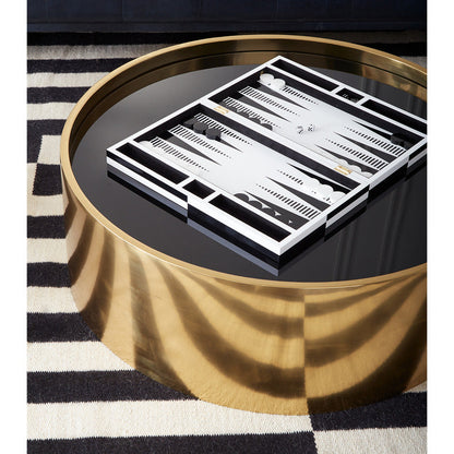 Op Art Lacquer Backgammon Set