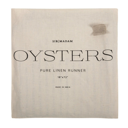 Oyster List Table Runner
