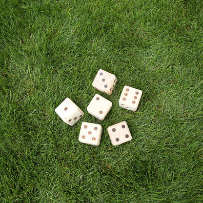 Giant Wooden Yard Dice