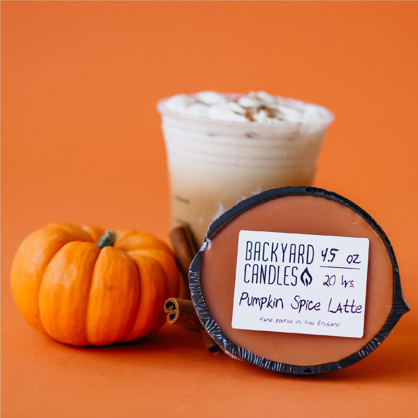 NO. 40 Pumpkin Spice Latte Handmade Soy Candle | Coconut Shell Candle