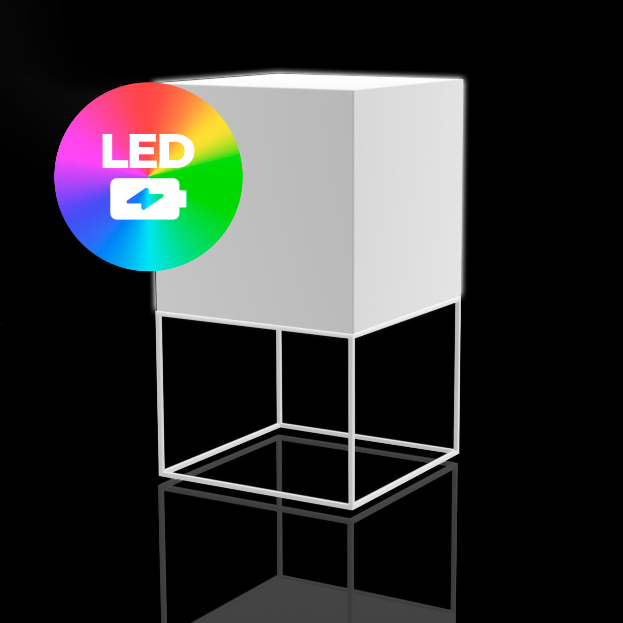 Illuminated Vela Cube Lamp