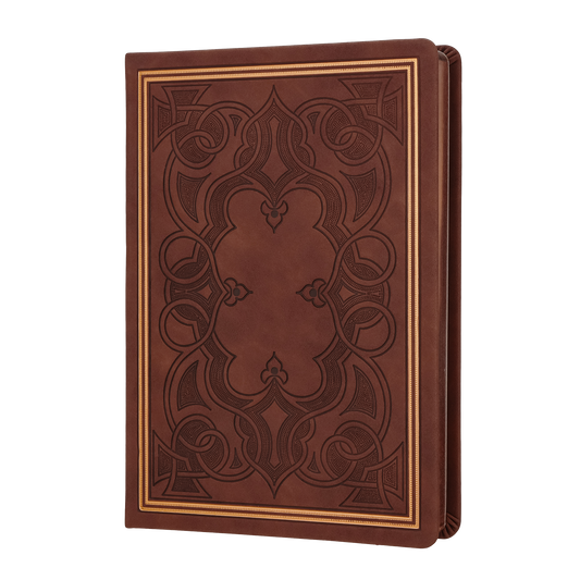 Vintage Style Dark Brown Leather Diary / Journal