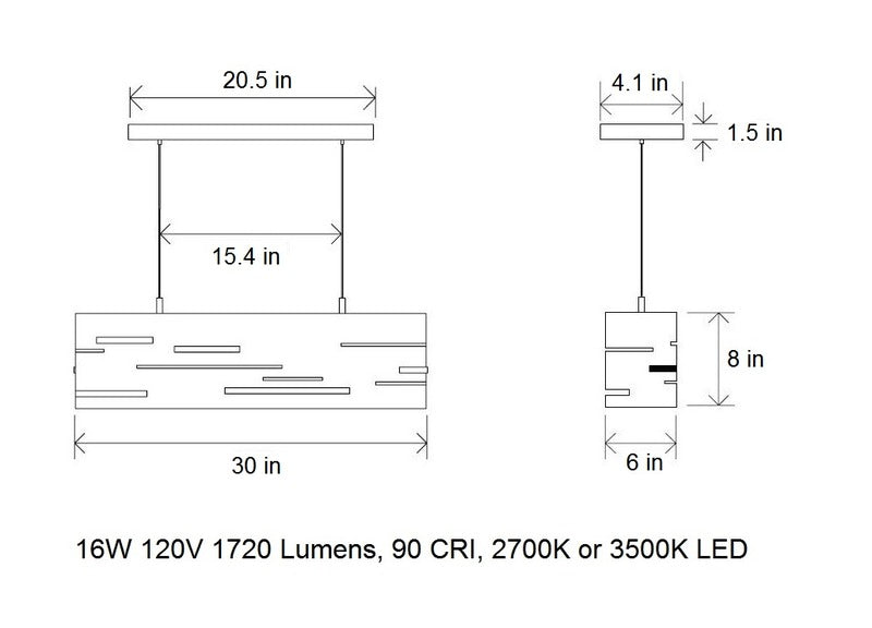 Aeris Linear Pendant Light