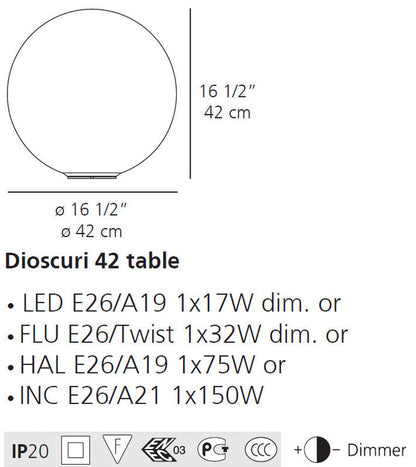 Dioscuri Table Lamp
