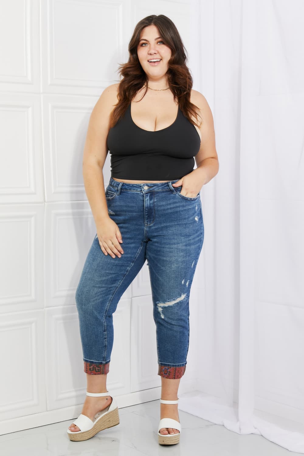 Timeless Classic: Judy Blue Becka Mid Rise Straight Jeans
