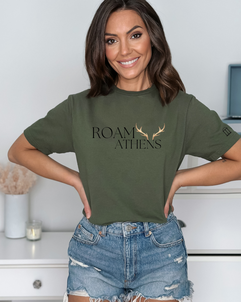 Original Design "Roam Athens" Hunter Green T-Shirt
