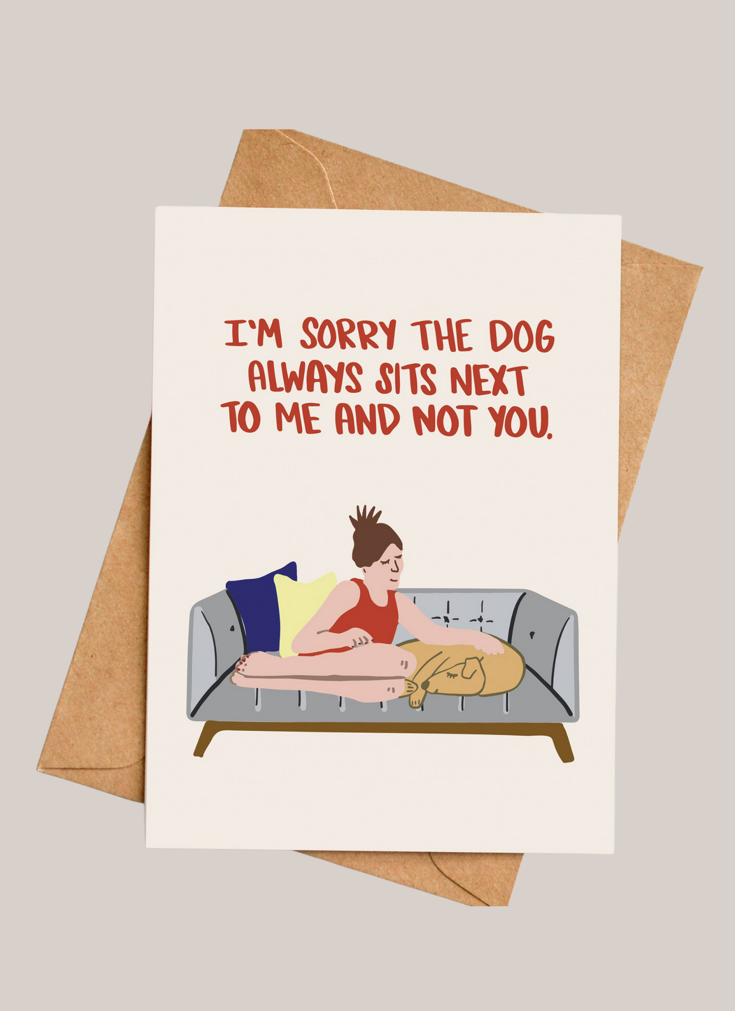 Funny "I'm Sorry the Dog..." Funny Handmade Greeting Card, Dog Greeting Card, Happy Greeting Cards