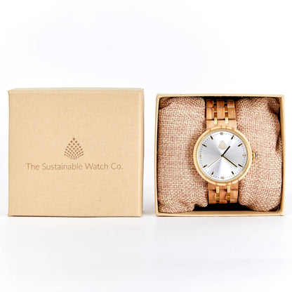 The Teak - Handmade Natural Wood Wristwatch