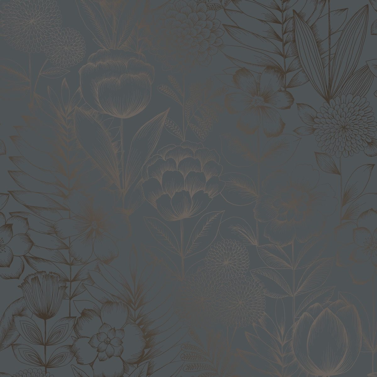 Homestead Floral Metallic Wallpaper
