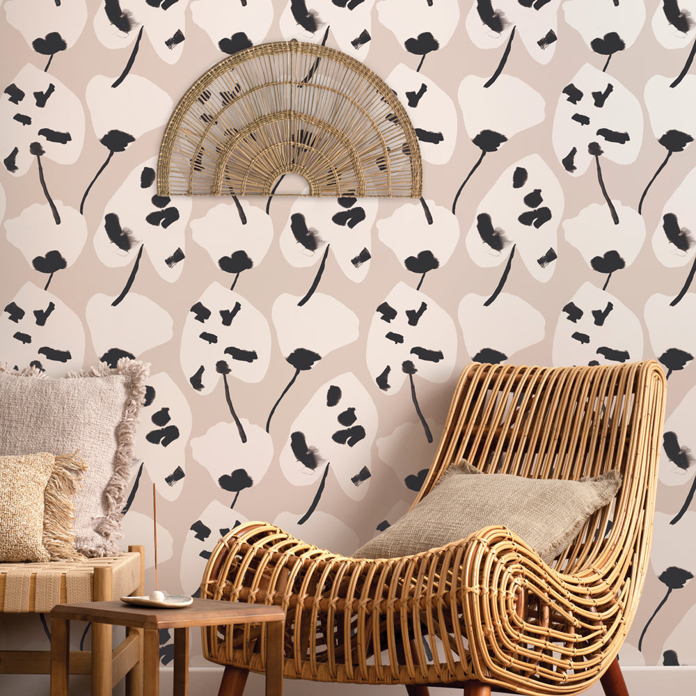 Painted Palm Removable Wallpaper