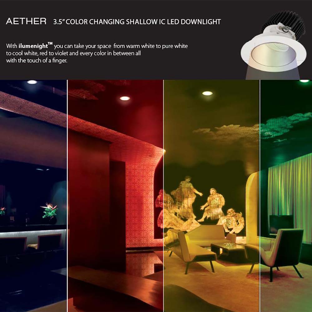 Aether 3.5IN Color Changing Round Downlight Trim