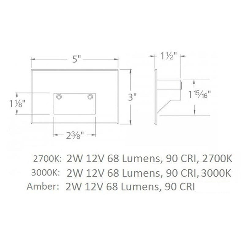 Low Voltage 4011 Horizontal Step and Wall Light